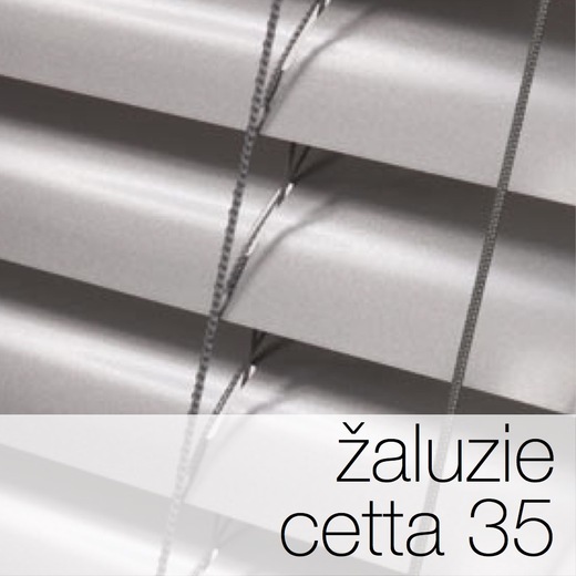 Interiérové horizontální hliníkové žaluzie do oken Cetta 35 - www.světloAstín.cz