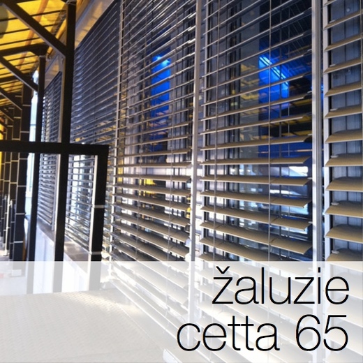 Venkovní žaluzie Cetta 65, venkovní hliníkové žaluzie - světloAstín.cz