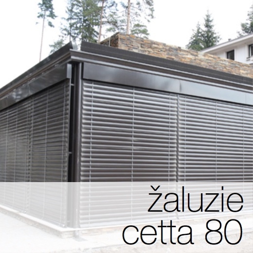 Venkovní žaluzie Cetta 80, venkovní hliníkové žaluzie - světloAstín.cz