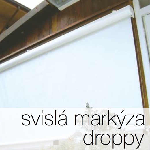 Svislé markýzy, svislé clony, vertikální markýzy DROPPY - světloAstín.cz