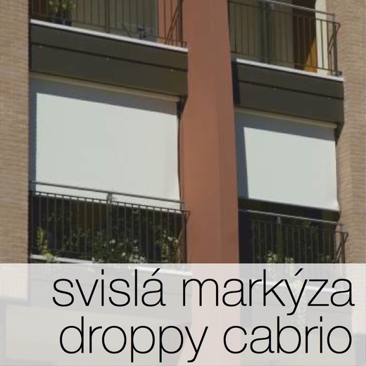 Svislé markýzy, svislé clony, vertikální markýzy DROPPY CABRIO - světloAstín.cz