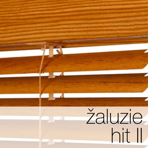 Interiérové horizontální hliníkové žaluzie do oken HIT II - www.světloAstín.cz