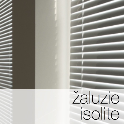 Interiérové horizontální hliníkové žaluzie do oken ISOLITE - www.světloAstín.cz