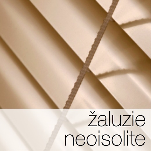 Interiérové horizontální hliníkové žaluzie do oken NEOISOLITE - www.světloAstín.cz