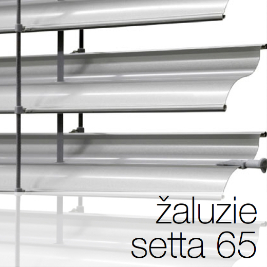 Venkovní žaluzie Setta 65, venkovní hliníkové žaluzie - světloAstín.cz