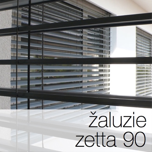 Venkovní žaluzie Zetta 90, venkovní hliníkové žaluzie - světloAstín.cz