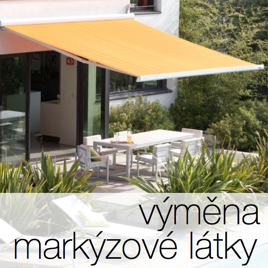 Výměna markýzové látky - www.svetloAstin.cz